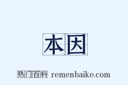本因是什么意思的图片